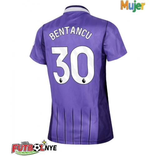 Camiseta Tottenham Hotspur Rodrigo Bentancur #30 Tercera Equipación para mujer 2026-27 manga corta